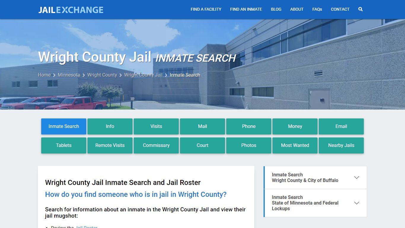 Inmate Search: Roster & Mugshots - Wright County Jail, MN