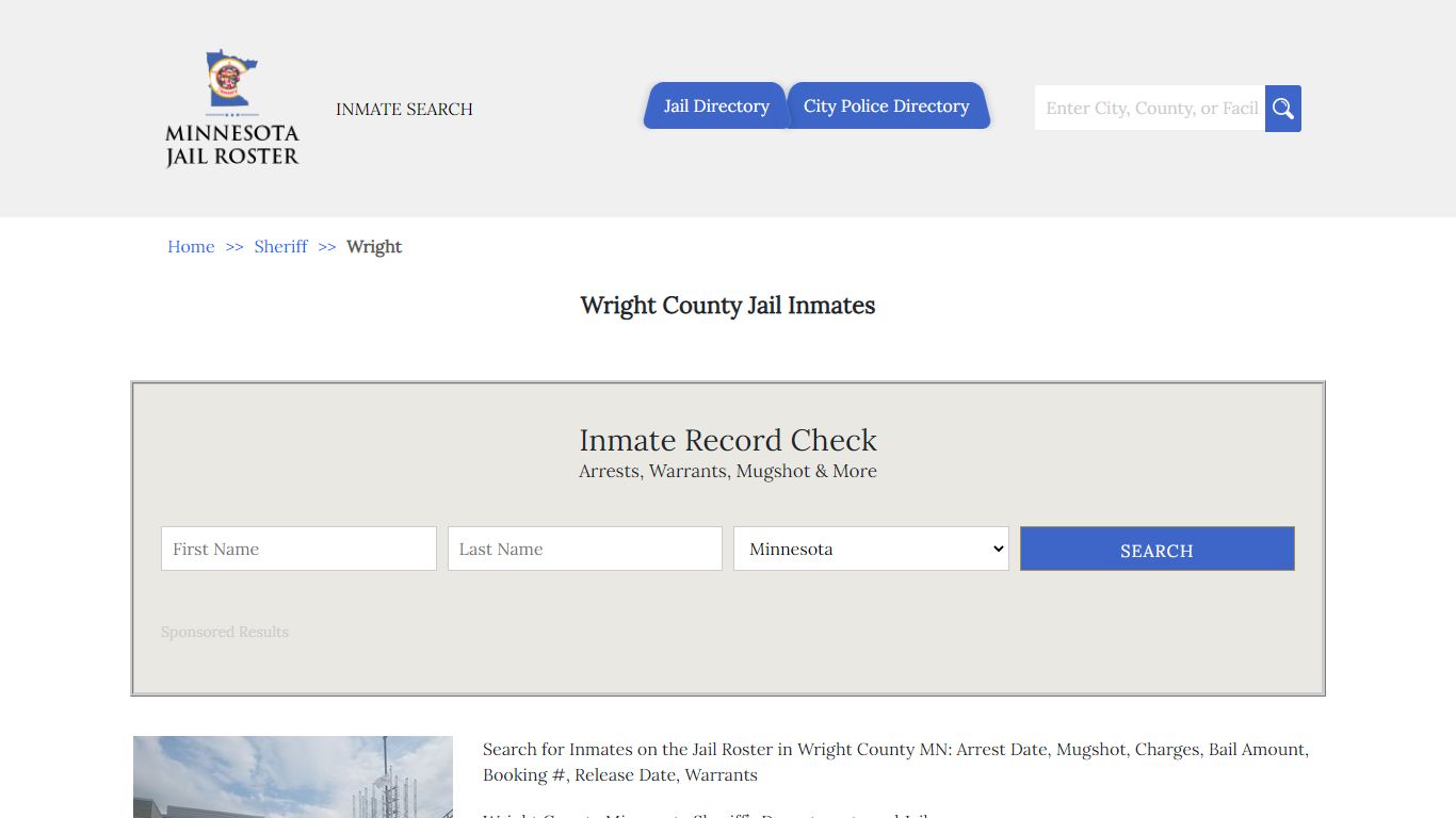 Wright County Jail Inmates | Jail Roster Search